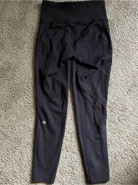 lululemon athletica Black Seam-Panel Performance Leggings